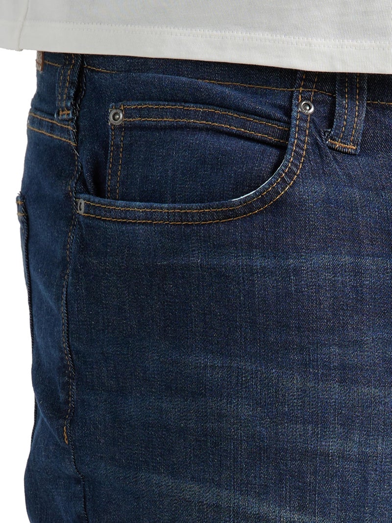 Lee Men's Big & Tall Extreme Motion Athletic Taper Jean Blue Strike 44W x 32L - Image 3